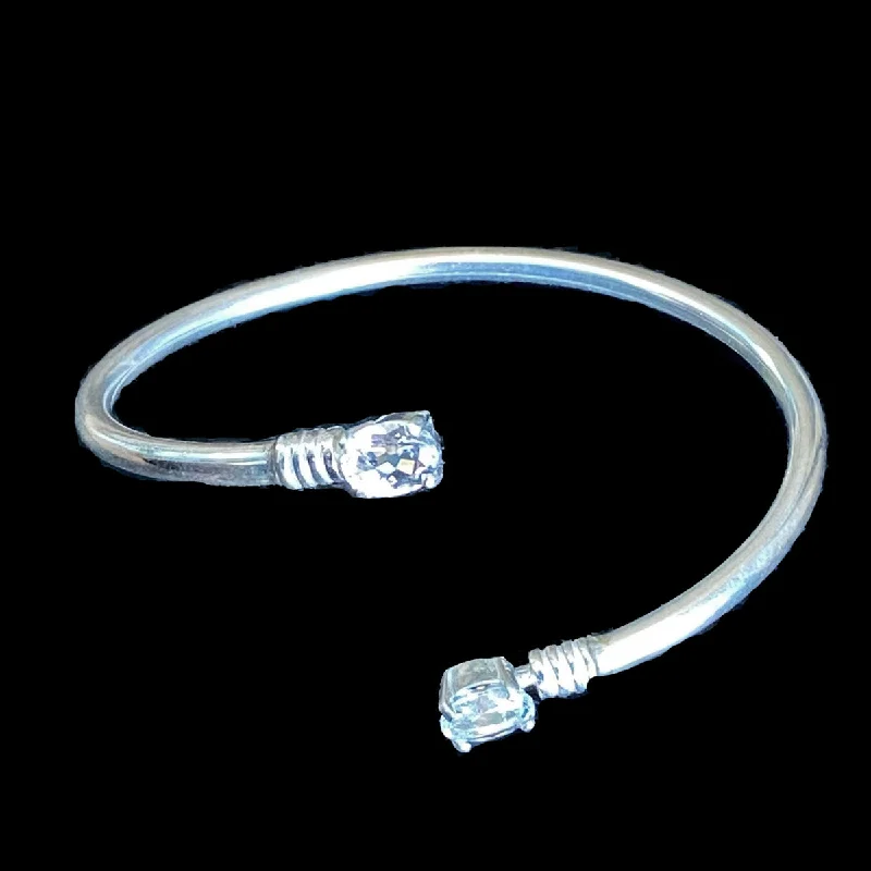 Ladies Bracelets for Nurses-Sterling Silver Cape May Diamond Bracelet