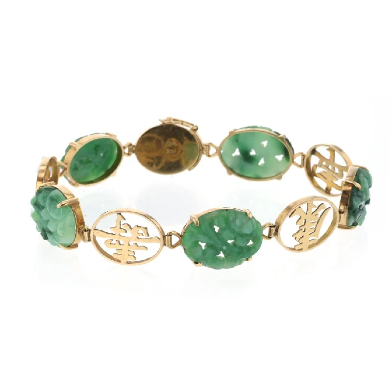 Ladies Bracelets Square Shape-Nephrite Jade Bracelet