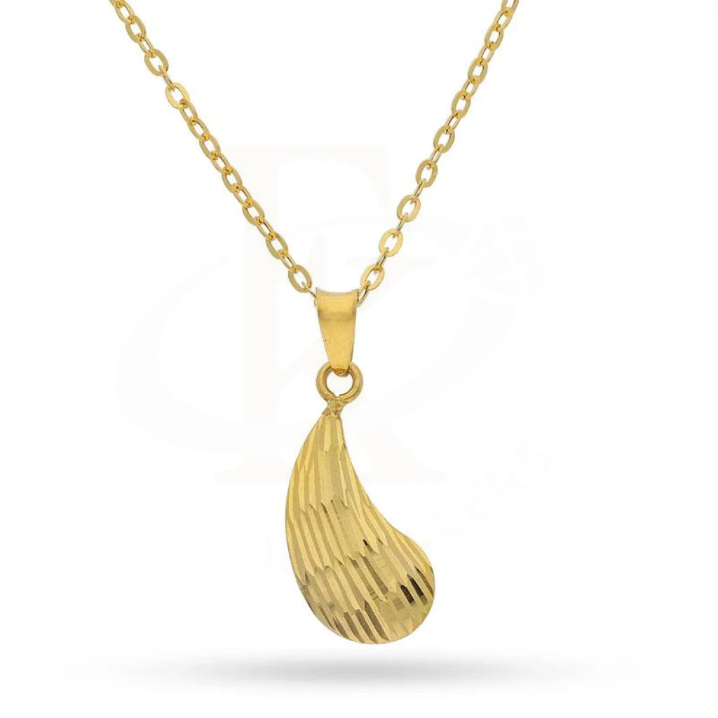 Ladies Thick Necklaces -best friend necklaces -Gold Necklace (Chain with Pendant) 18KT - FKJNKL1209