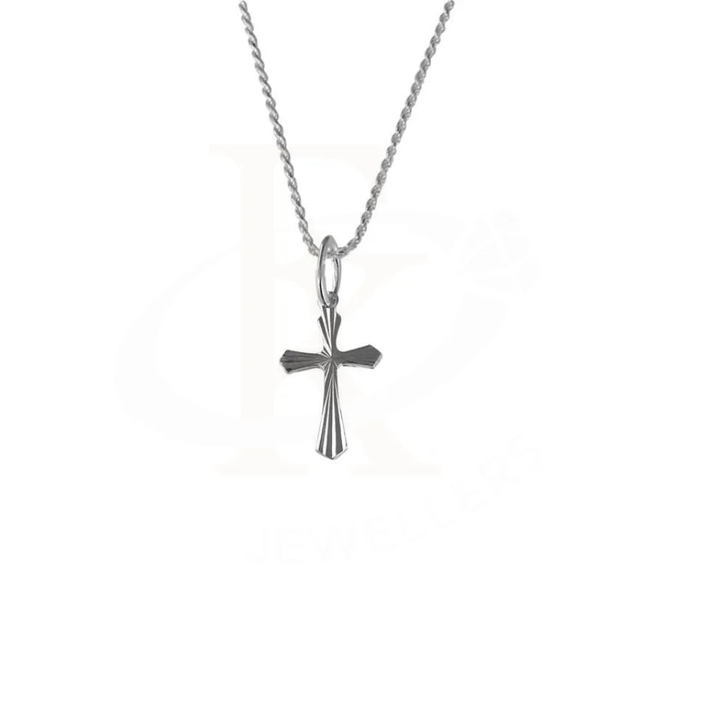 Ladies Y-Necklaces -choker necklaces for women -Sterling Silver 925 Necklace (Chain with Cross Pendant) - FKJNKL1721