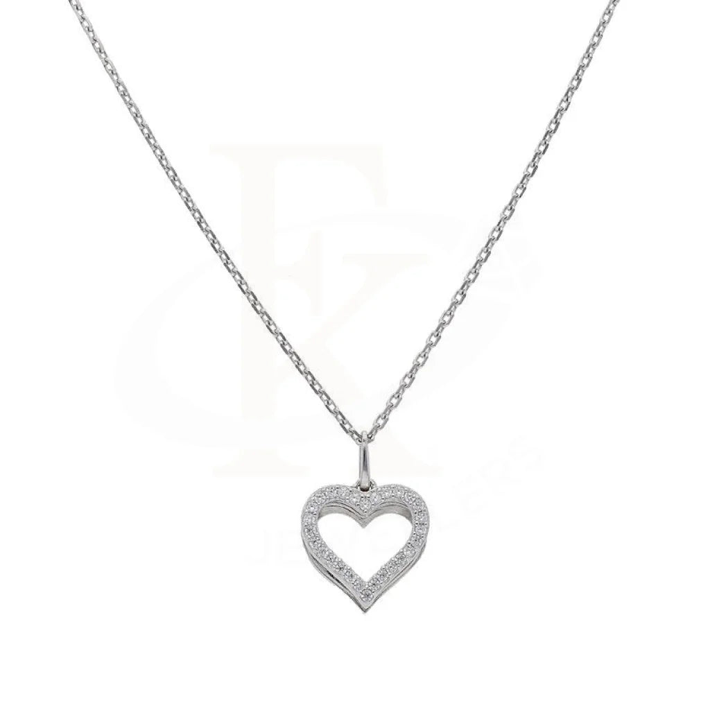 Ladies Fall Necklaces -non-tarnish necklaces -Sterling Silver 925 Heart Necklace - FKJNKL1957