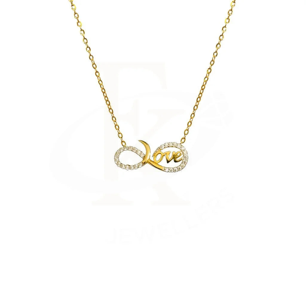 Ladies Classic Necklaces -layered necklaces for women -Gold Infinity Love Necklace 18KT - FKJNKL1817