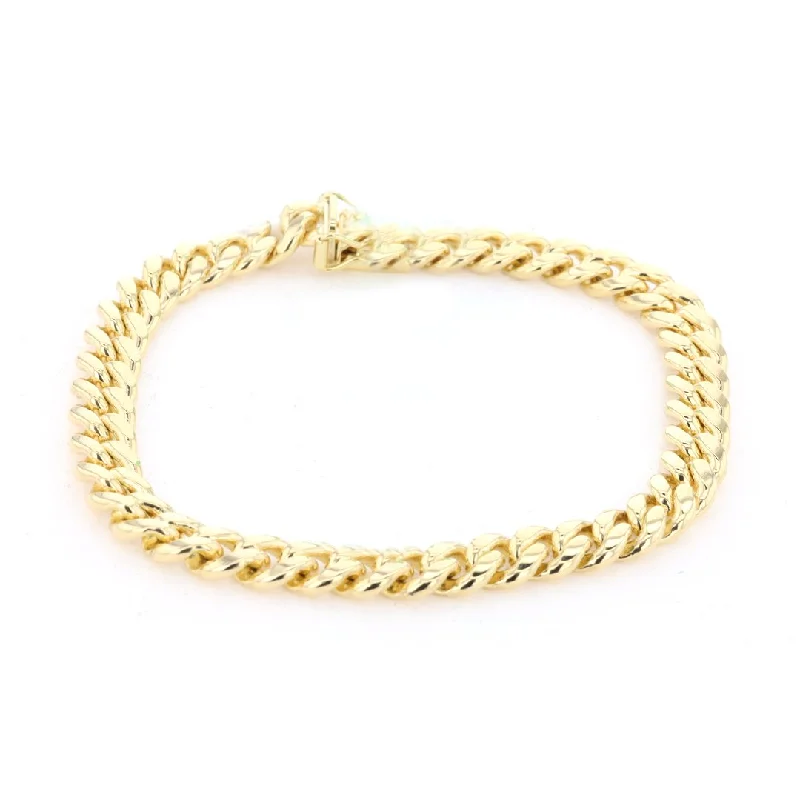 Ladies Bracelets Gothic Style-7.2MM 8" Cuban Link Bracelet