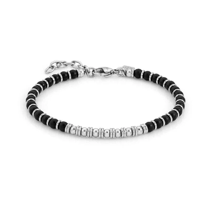 Ladies Bracelets with Birthstone-Nomination Instinct Black Onyx Bracelet