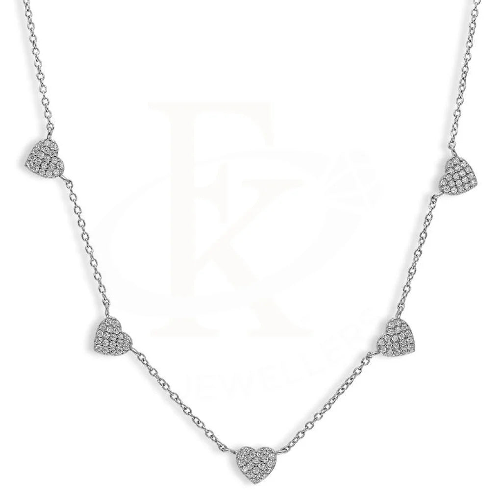 Ladies Radiance Necklaces -butterfly necklaces for women -Sterling Silver 925 Hearts Necklace - FKJNKLSL2579