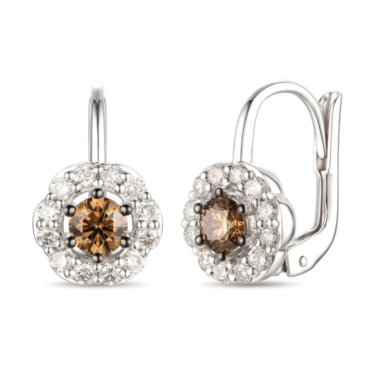 Ladies Twisted Earrings -Le Vian 14K Vanilla Gold Earrings