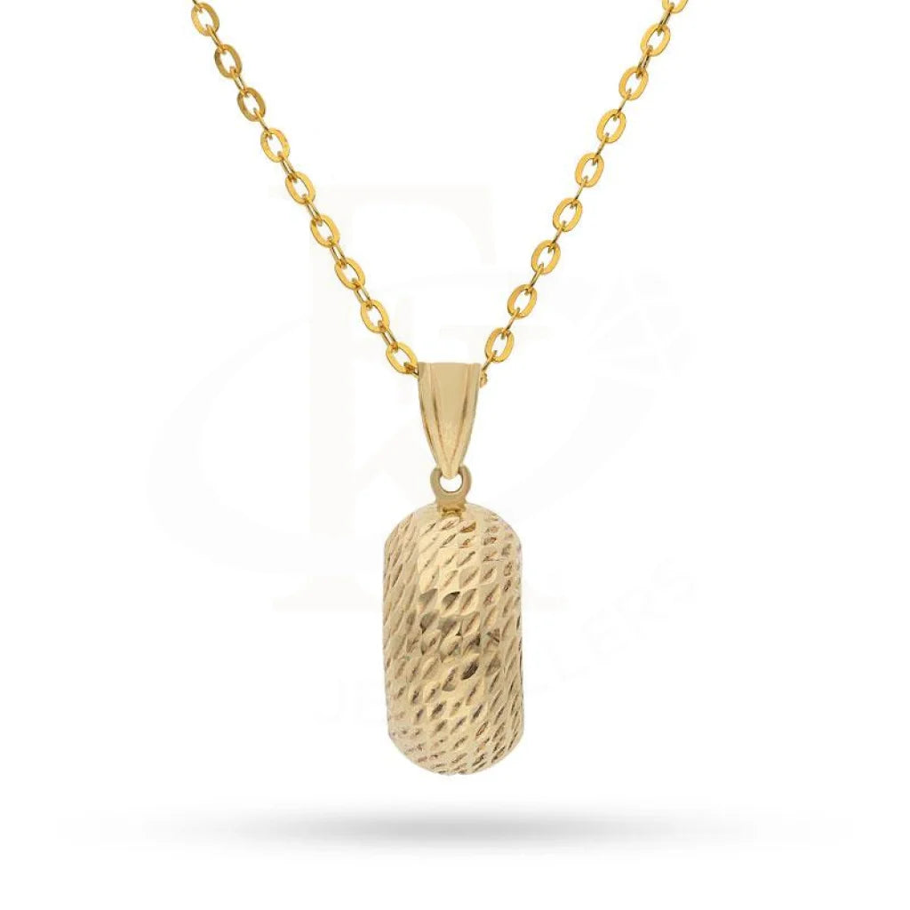 Ladies Anniversary Necklaces -waterproof necklaces for women -Gold Necklace (Chain with Pendant) 18KT - FKJNKL1610