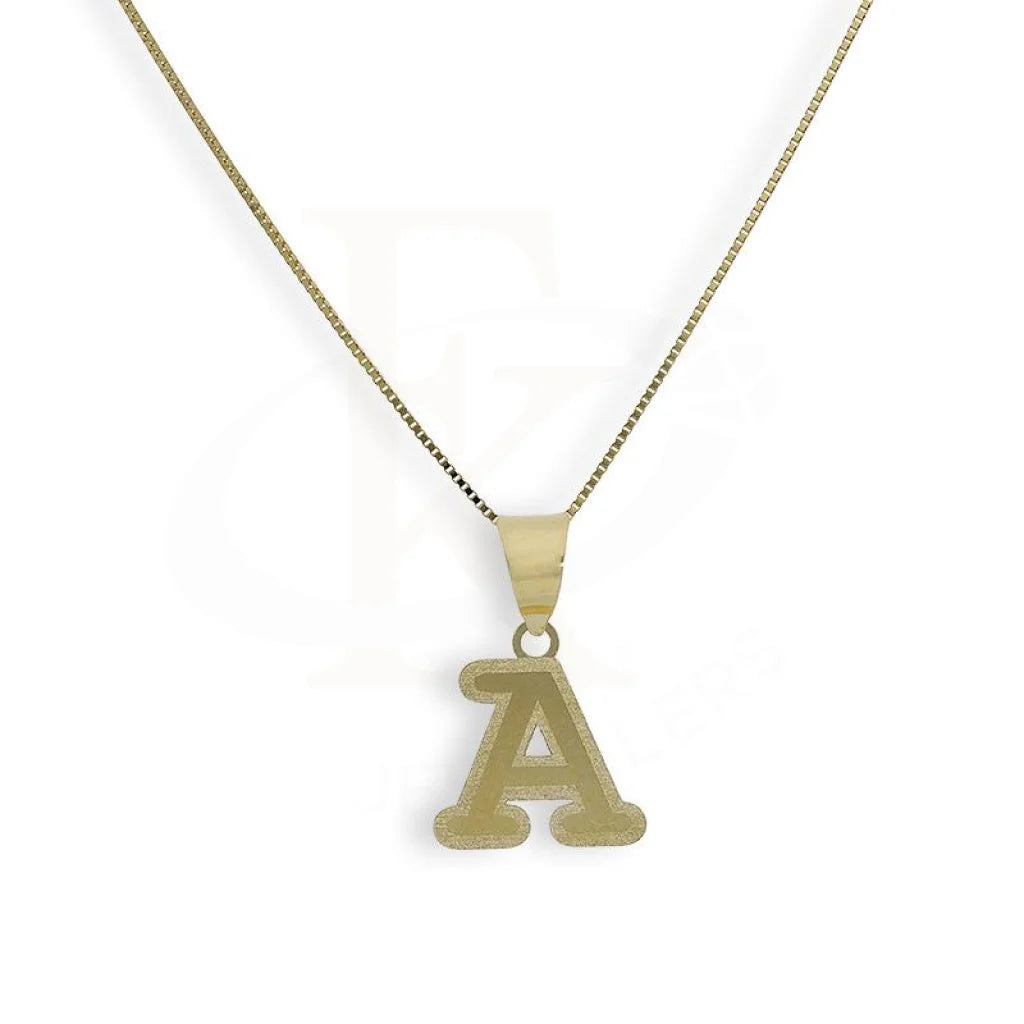 Ladies Office Necklaces -infinity symbol necklaces -Gold Necklace (Chain with Alphabet Pendant) 18KT - FKJNKL18K2260