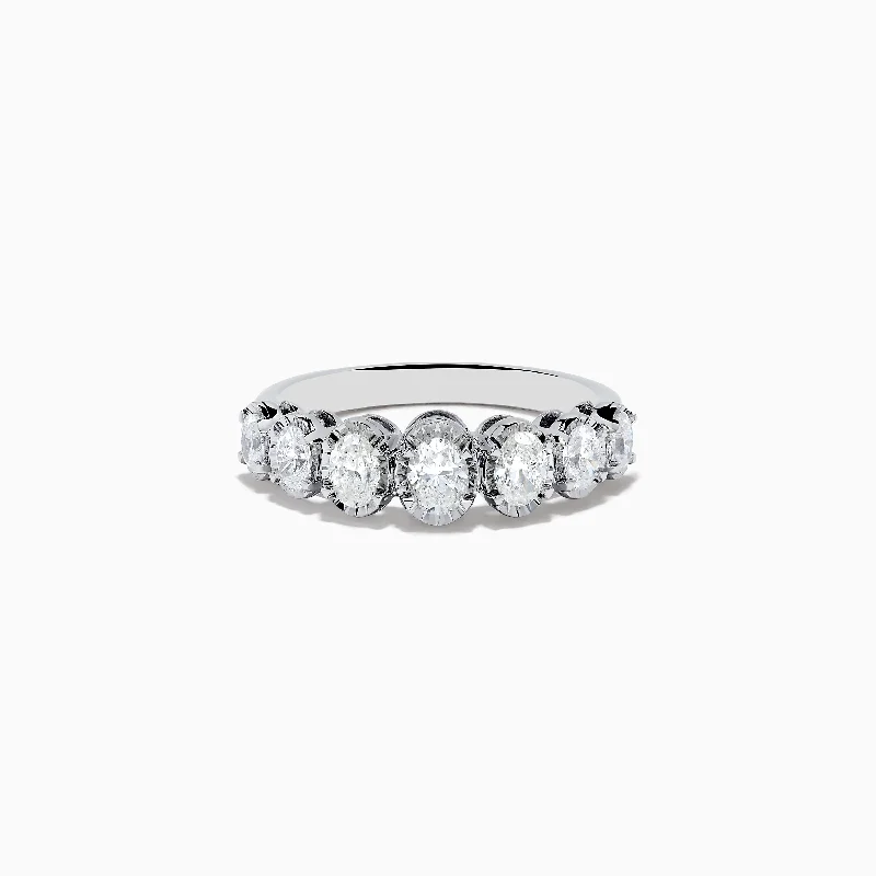 topaz women's rings -Pave Classica 14K White Gold Diamond Ring