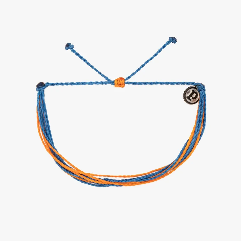 Ladies Bracelets for Aunts-Blue & Orange Bracelet