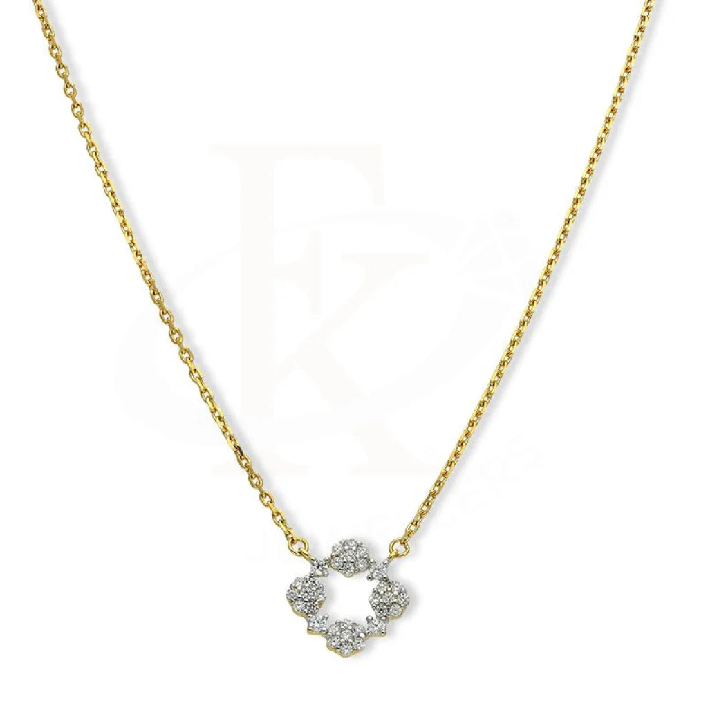 Ladies Personalized Necklaces -initial necklaces for women -Sterling Silver 925 Gold Plated Necklace - FKJNKLSL2596