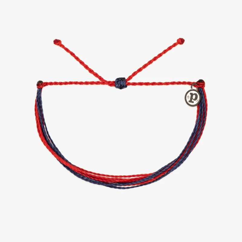 Ladies Bracelets with Quartz-Red & Navy Bracelet