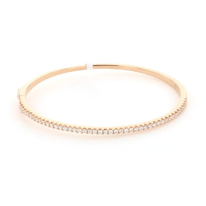 Ladies Bracelets with Tourmaline-0.85 ctw Diamond Bangle Bracelet