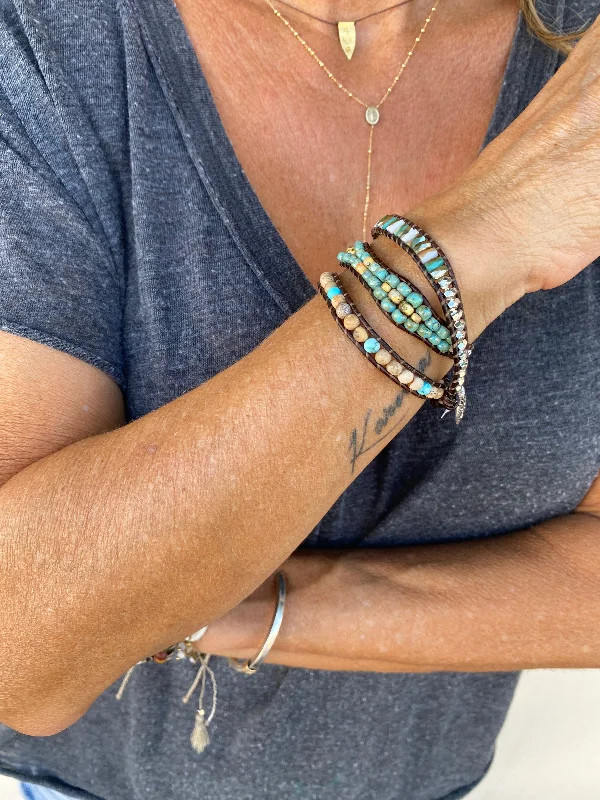 Ladies Bracelets Bold Colors-Exuma Wrap Bracelet