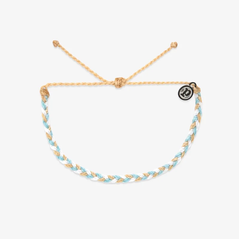 Ladies Bracelets with Xenotime-Calm Shores Mini Braided Bracelet