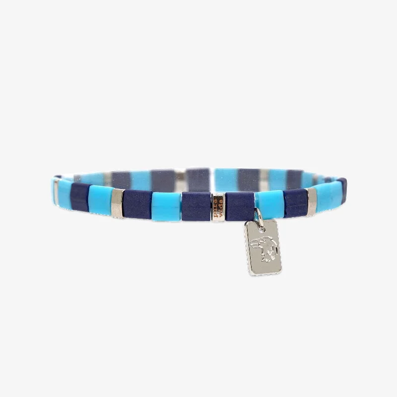 Ladies Bracelets with Richterite-Ravenclaw™ Tile Bead Stretch Bracelet