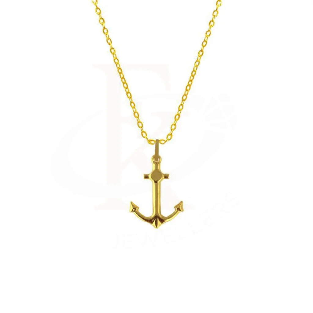 Ladies Horse Necklaces -antique necklaces for women -Gold Necklace (Chain with Anchor Pendant) 18KT - FKJNKL1642