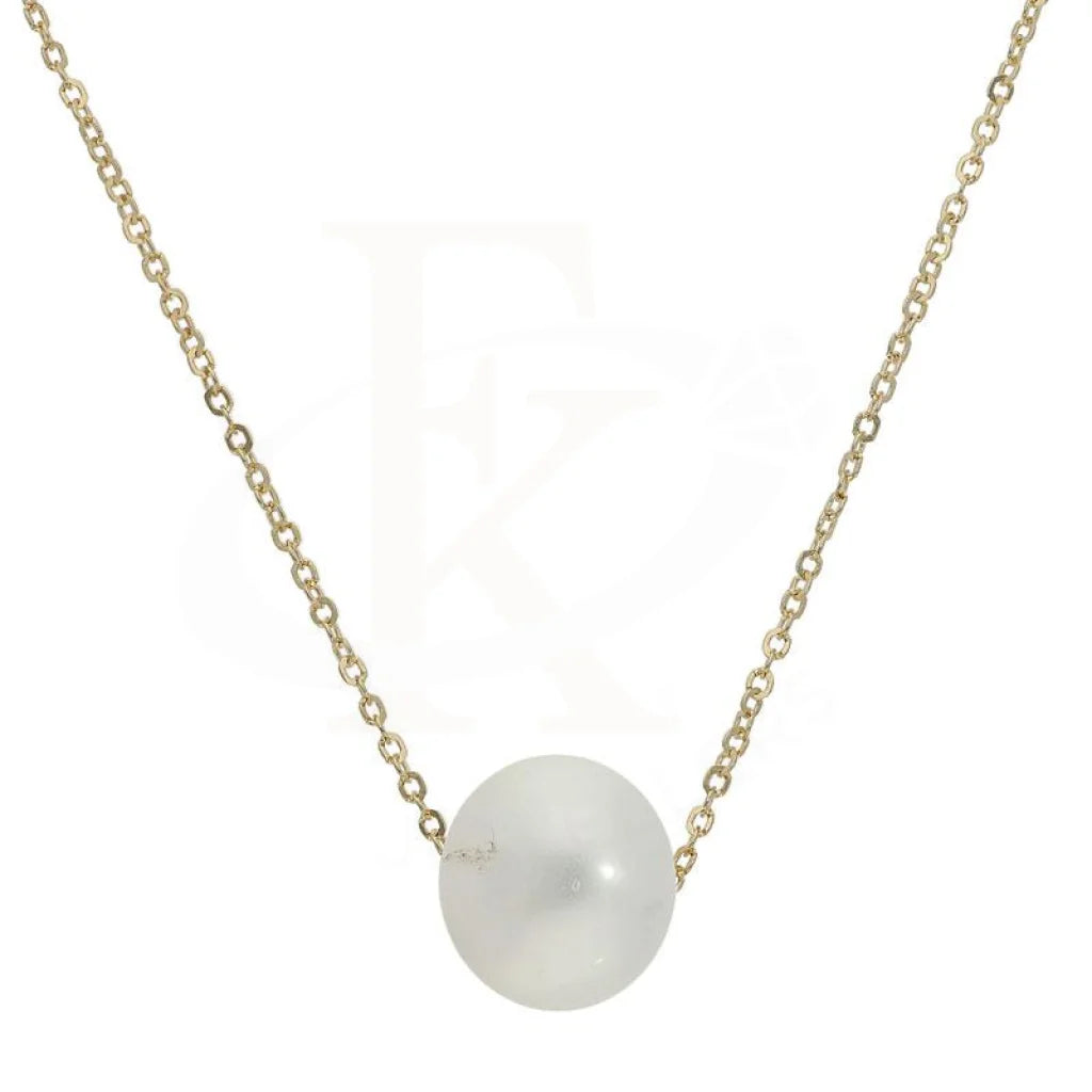 Ladies Tropical Necklaces -yin-yang necklaces -Pearl Necklace in 18KT Gold - FKJNKL18K2012