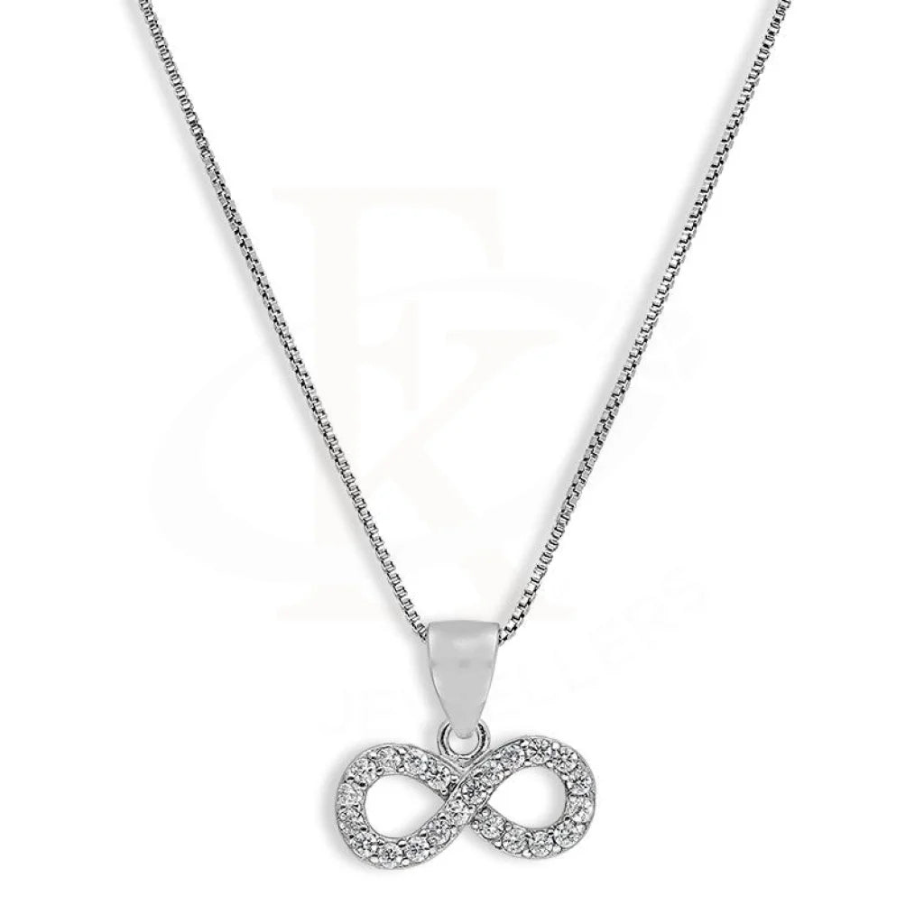 Ladies Dragon Necklaces -timeless classic necklaces -Sterling Silver 925 Necklace (Chain with Infinity Pendant) - FKJNKLSL2633