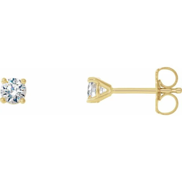 Ladies Long Drop Earrings -14K Yellow 1/4 CTW Natural Diamond Cocktail-Style Earrings