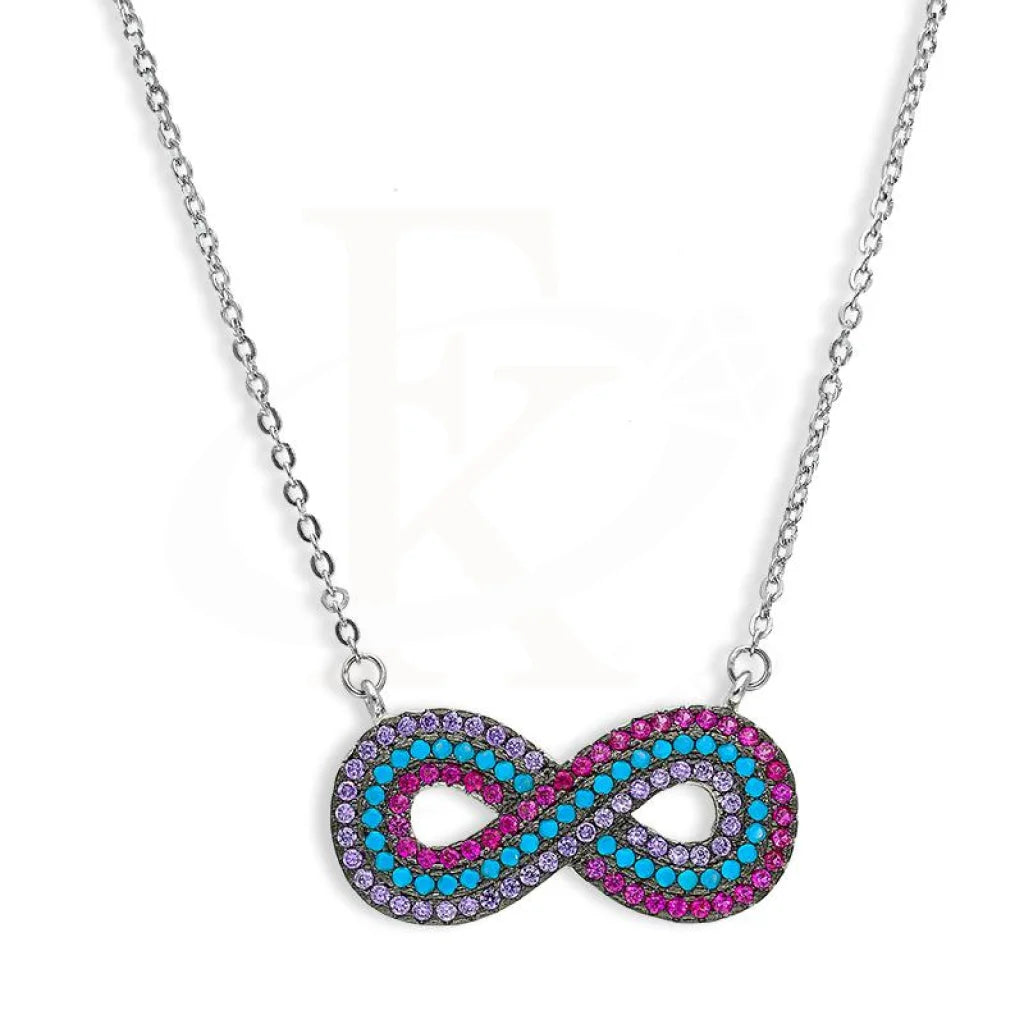 Ladies Fashion Necklaces -best friend necklaces -Sterling Silver 925 Infinity Necklace - FKJNKLSL2622