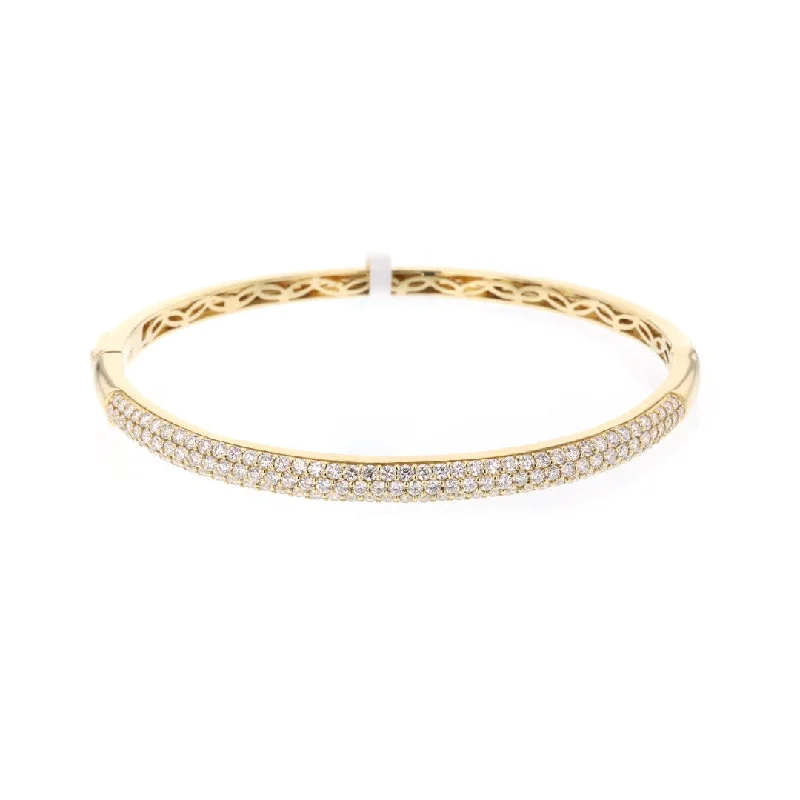 Ladies Bracelets Adjustable Size-1.91 ctw Diamond Bangle Bracelet