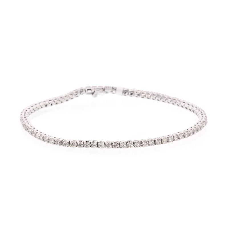 Ladies Bracelets for Doctors-2.16 ctw Diamond Tennis Bracelet