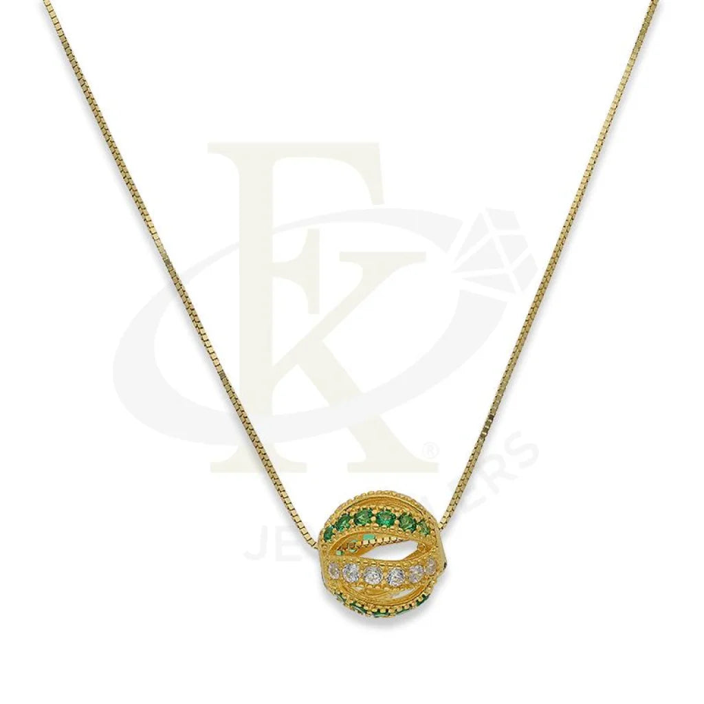 Ladies Meditation Necklaces -best friend necklaces -Gold Sphere Necklace 18KT - FKJNKL18K2287