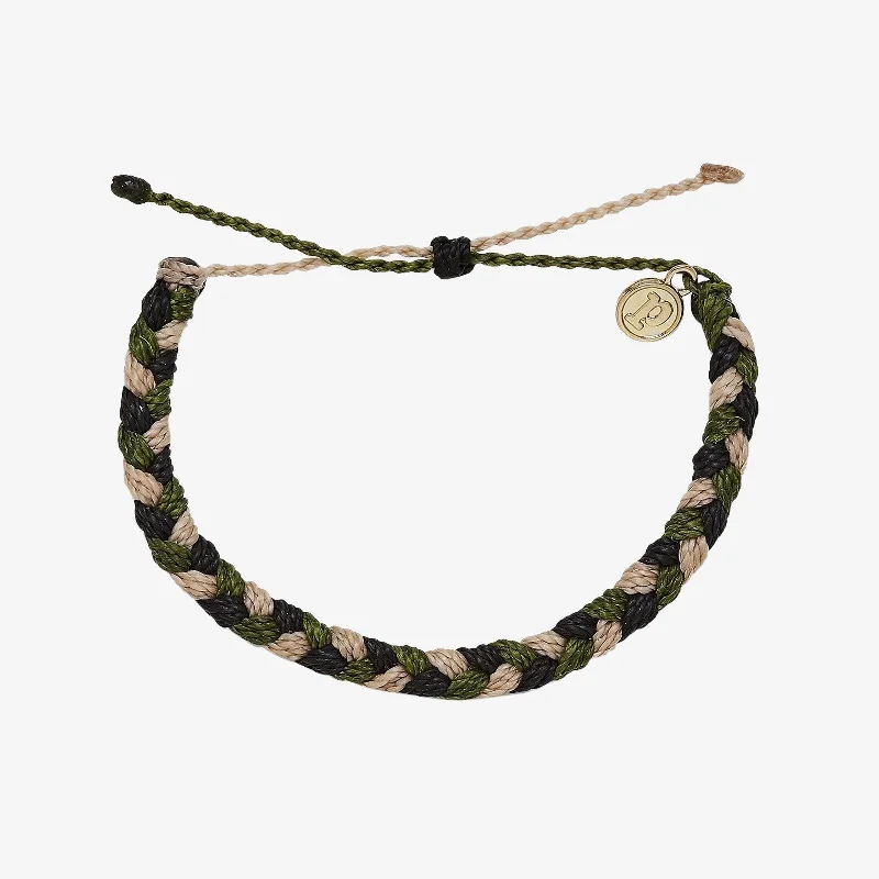 Ladies Bracelets with Spinel-For the Troops Braided Bracelet