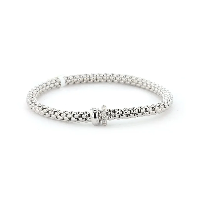 Ladies Bracelets Elegant Look-0.29 ctw Diamond Stretch Bracelet