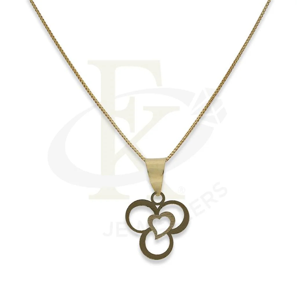 Ladies Collar Necklaces -custom-made necklaces -Gold Necklace (Chain with Heart Pendant) 18KT - FKJNKL18K2301