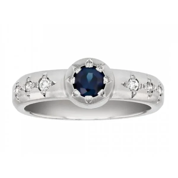 lucky charm women's rings -Sapphire Star Ring