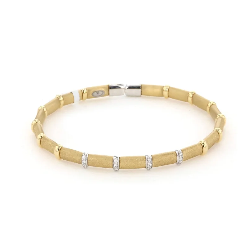 Ladies Bracelets for Evening-0.12 ctw Diamond Bangle Bracelet