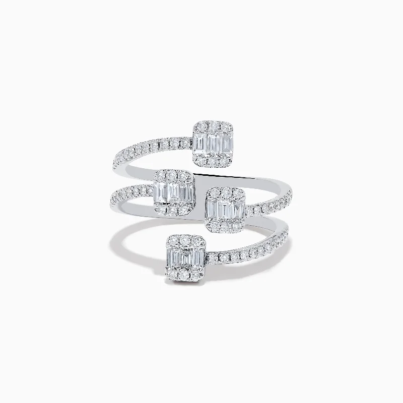 eternity rings for women -Classique 14K White Gold Diamond Ring