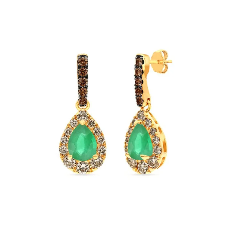 Ladies Ethnic Earrings -Le Vian 14K Honey Gold Earrings