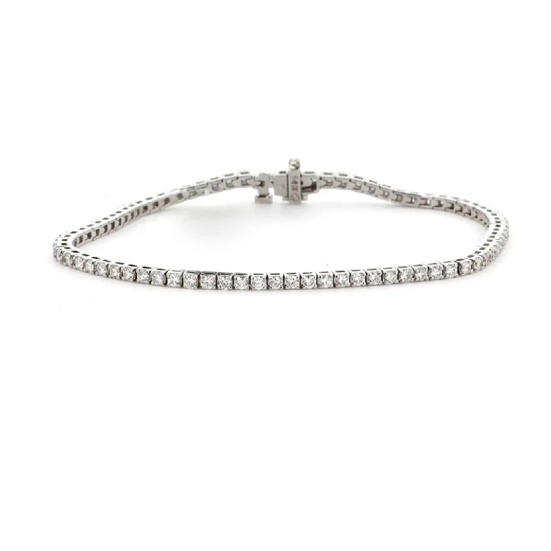 Ladies Bracelets for Office-2.05 ctw Diamond Tennis Bracelet