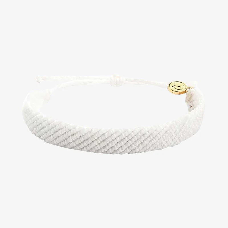 Ladies Bracelets with Stichtite-Flat Wide Woven Bracelet