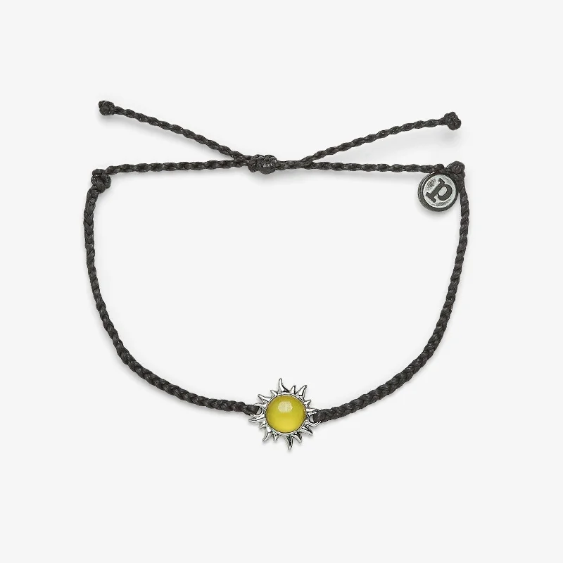 Ladies Bracelets Feather Charm-Celestial Sun Bracelet