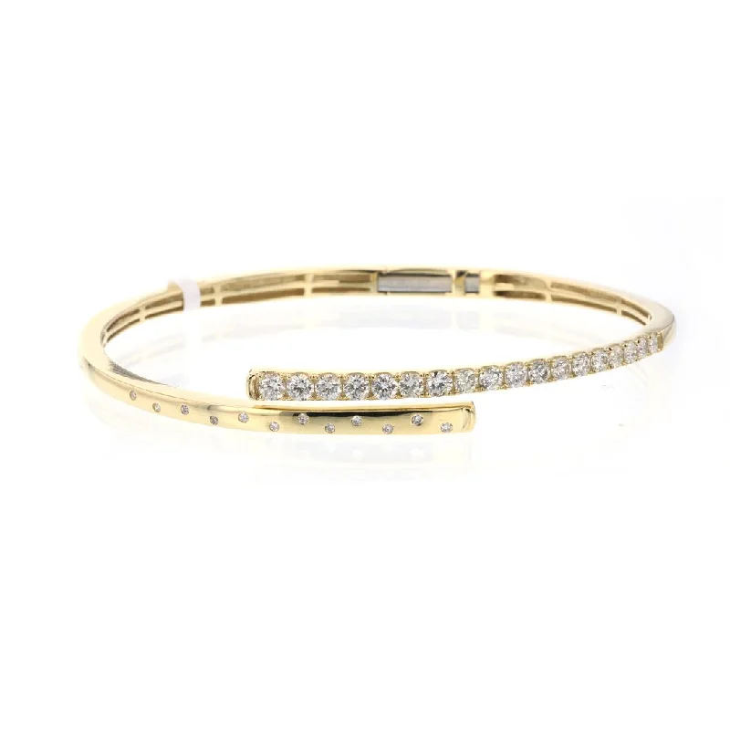 Ladies Bracelets with Citrine-1.27 ctw Diamond Bangle Bracelet