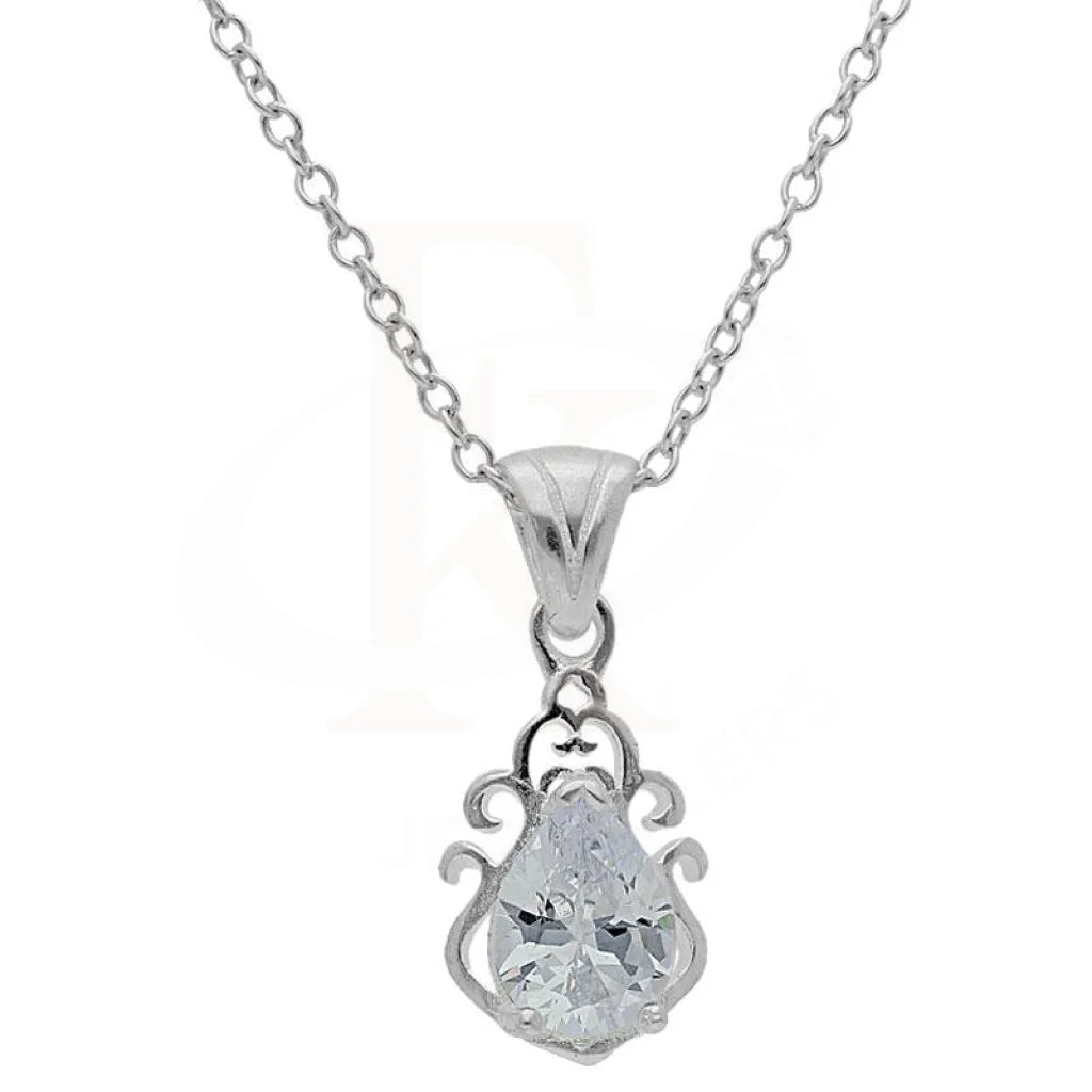 Ladies Bird Necklaces -heart-shaped necklaces for women -Sterling Silver 925 Necklace (Chain With Solitaire Pendant) - FKJNKLSL3059