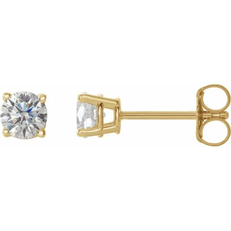 Ladies Hope Earrings -14K Yellow 1/2 CTW Natural Diamond Stud Earrings