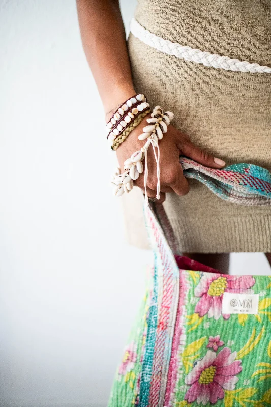 Ladies Bracelets with Garnet-Sandy Palms Wrap Bracelet