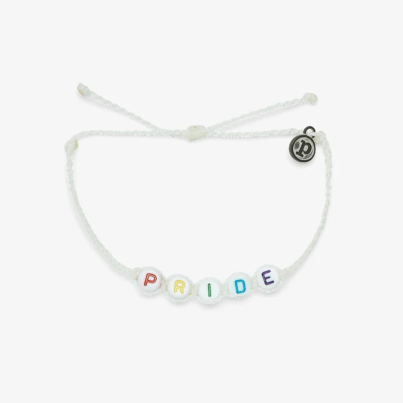 Ladies Bracelets for Aunts-Pride Alphabet Bead Bracelet