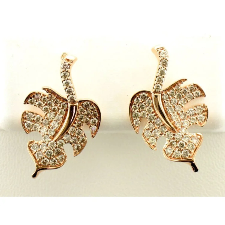 Ladies Family Earrings -Le Vian 14K Strawberry Gold Earrings