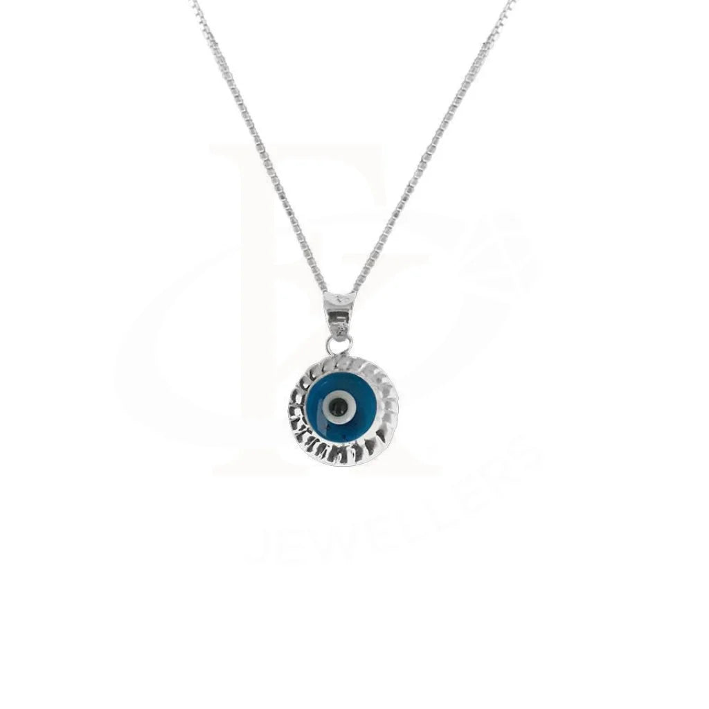 Ladies Joy Necklaces -heart-shaped necklaces for women -Sterling Silver 925 Necklace (Chain with Evil Eye Pendant) - FKJNKL1695