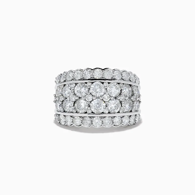 princess-cut women's rings -Pave Classica 14K White Gold Diamond Statement Ring 4.84 TCW