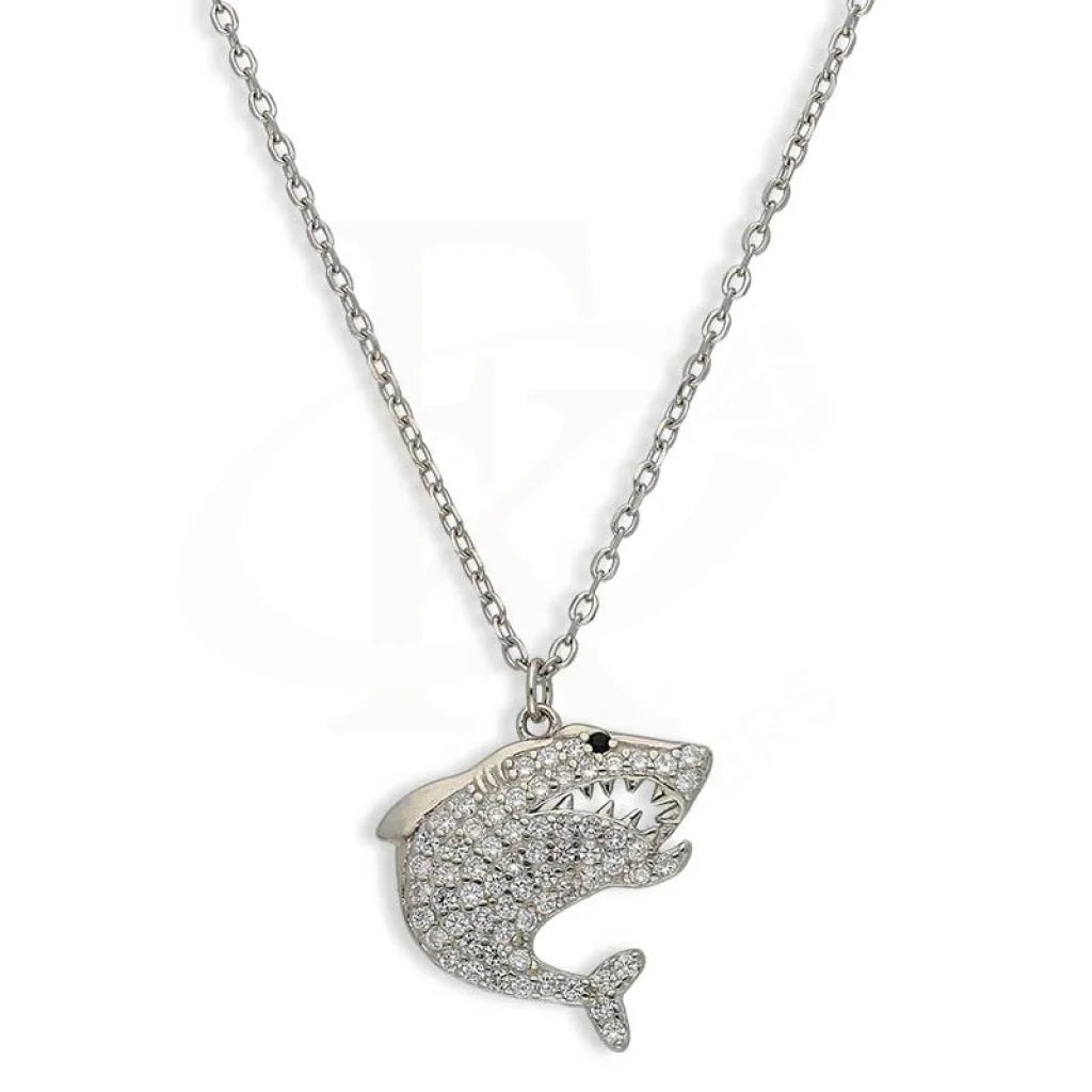 Ladies Zodiac Necklaces -art deco necklaces for women -Sterling Silver 925 Fish Necklace - FKJNKLSL3024