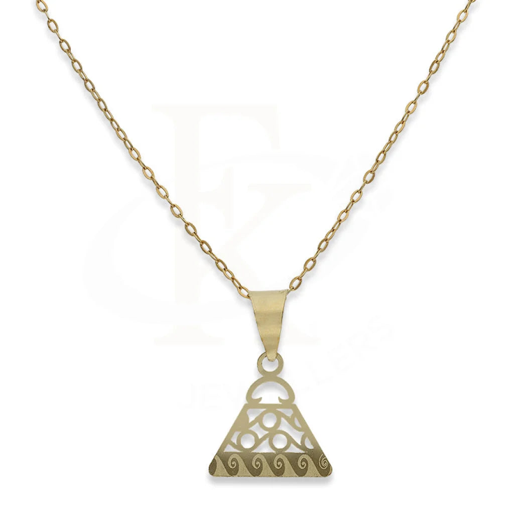 Ladies Bird Necklaces -heart-shaped necklaces for women -Gold Necklace (Chain with Purse Pendant) 18KT - FKJNKL18K2327