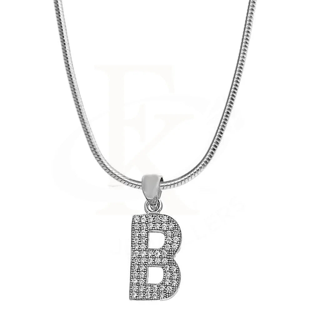 Ladies Vintage Necklaces -sentimental necklaces for women -Sterling Silver 925 Necklace (Chain with Exquisite Alphabet Pendant) - FKJNKLSL2000