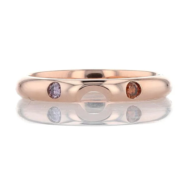 gold-plated women's rings -Scooped Colored Diamond Ring